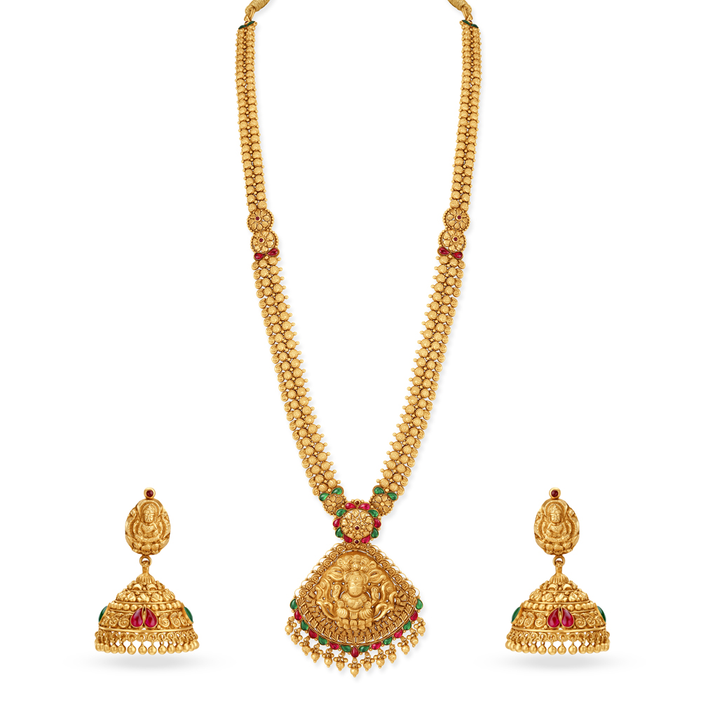 Mystifying Gold Kemp Necklace Set