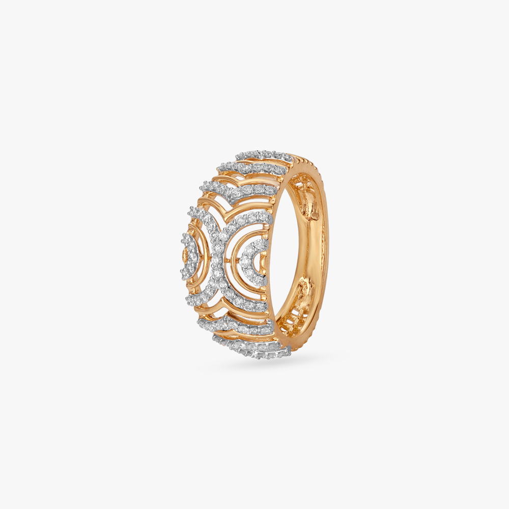 Fierce Contour Diamond Finger Ring,,hi-res image number null