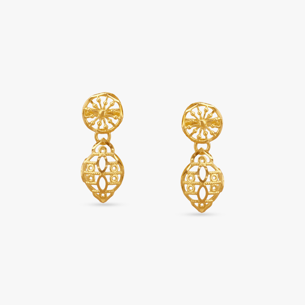 Floral Gleam Gold Necklace Set,,hi-res image number null