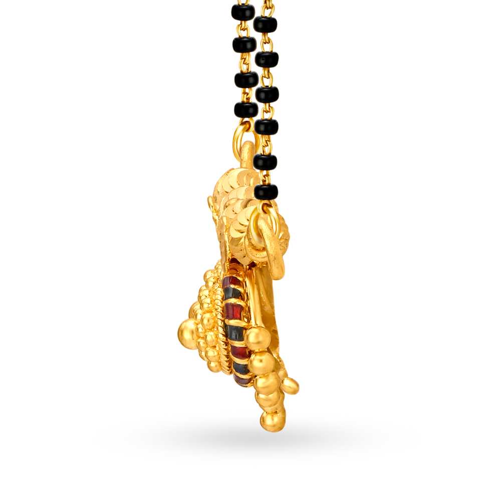 Traditional Gold Mangalsutra Pendant,,hi-res image number null