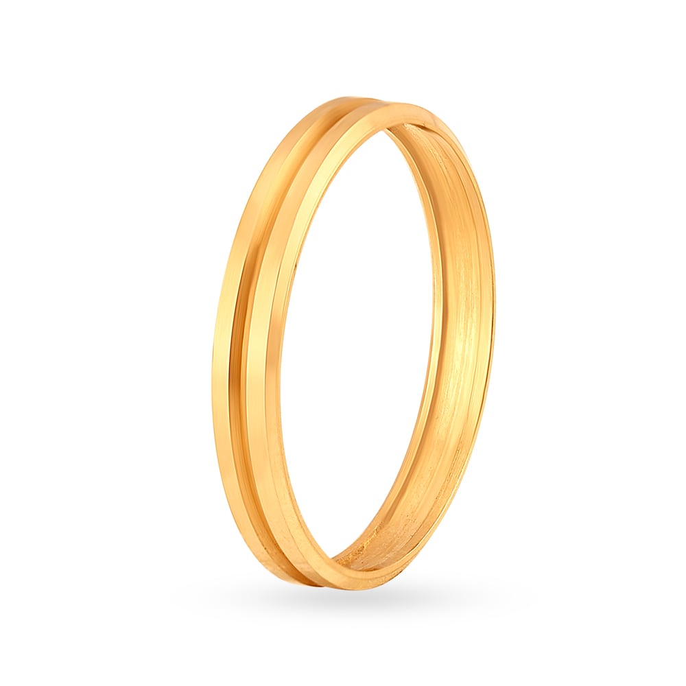 Plain gold finger ring design discount