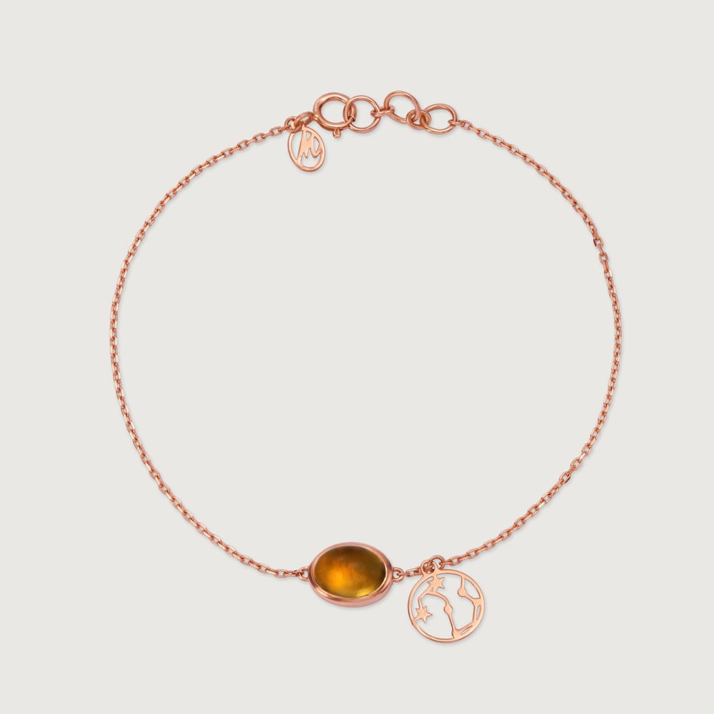 14KT Scorpio Birthstone Rose Gold Bracelet,,hi-res image number null