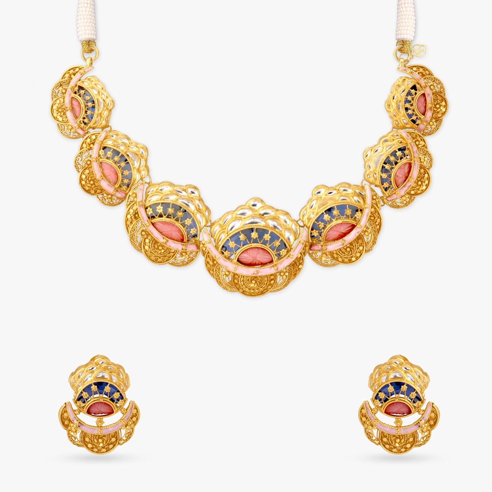 Dawn Blush Gold Necklace Set,,hi-res image number null