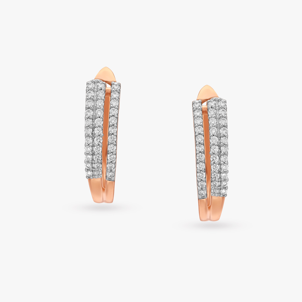 Timeless Allure Diamond Hoop Earrings,,hi-res image number null