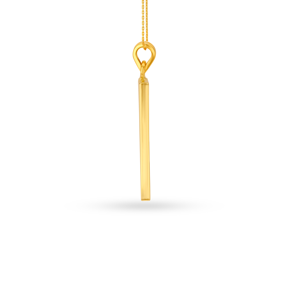 Carved Gold Pendant For Men,,hi-res image number null