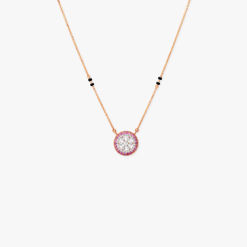 Rosette Orbit Diamond Mangalsutra,,hi-res image number null
