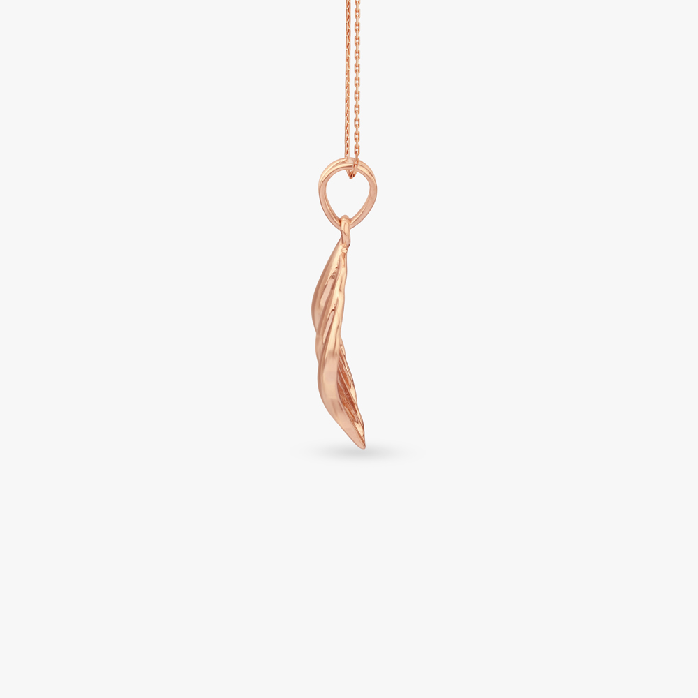 Flowing Waves Gold Pendant and Earrings Set,,hi-res image number null