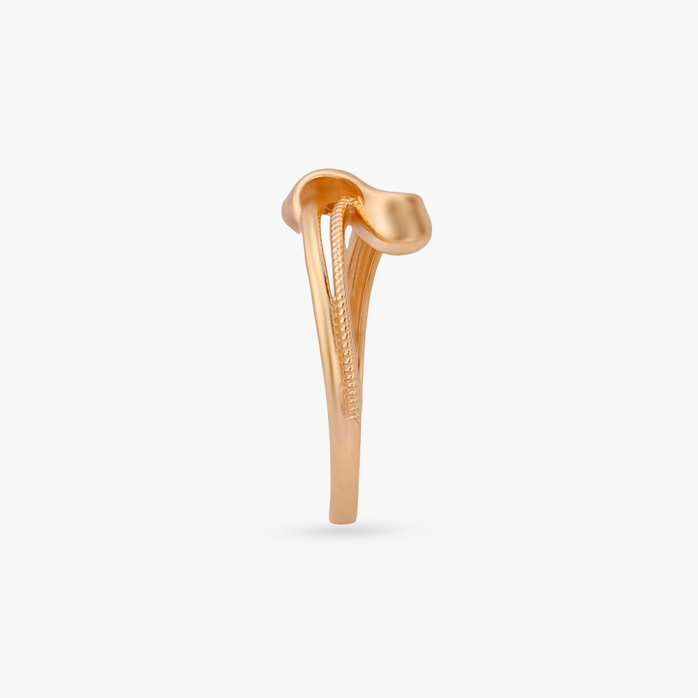 Sculpted Knot Gold Ring,,hi-res image number null