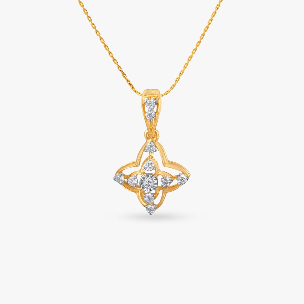 

Quatrefoil Radiance Diamond Pendant