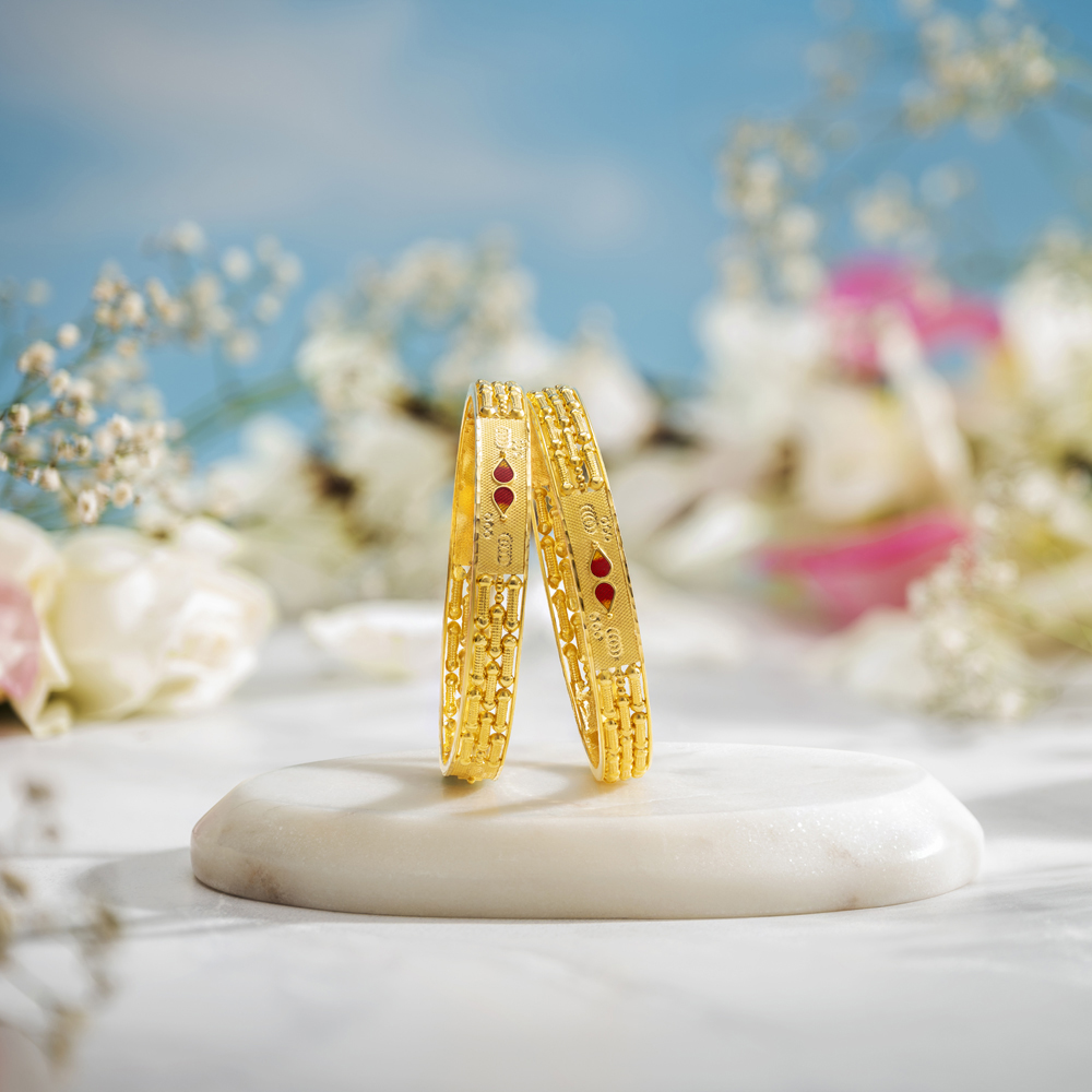 Mesmerising Gold Bangle,,hi-res image number null