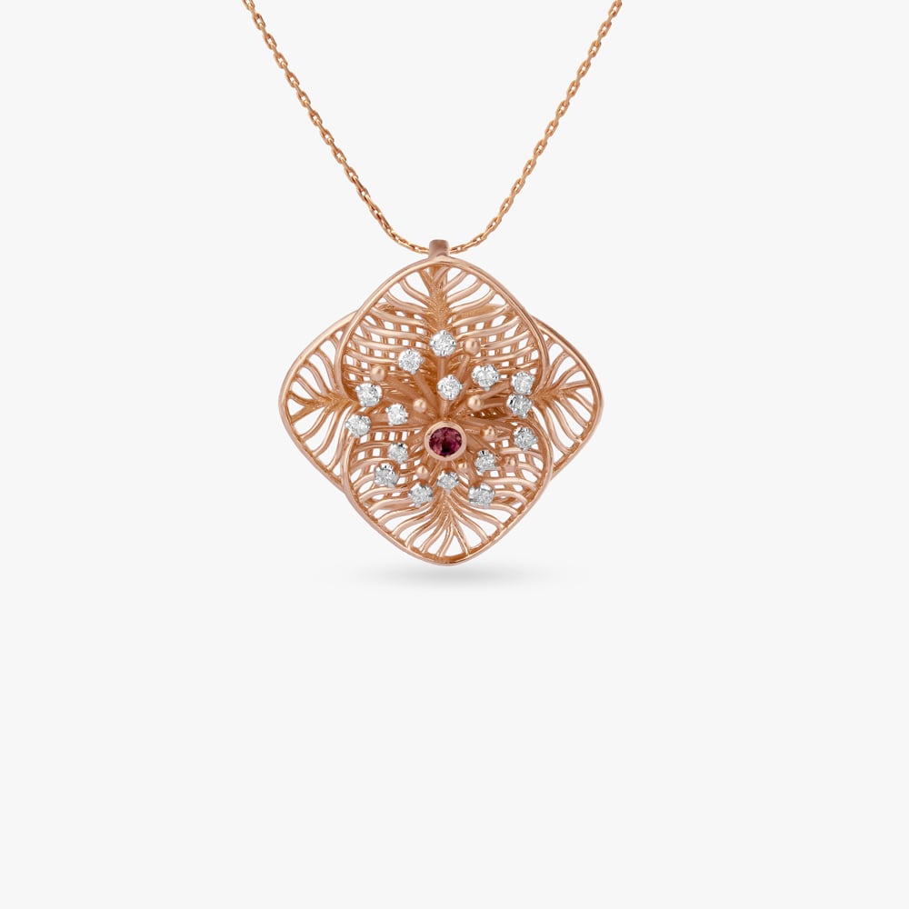 

Sunlit Bloom Diamond Pendant