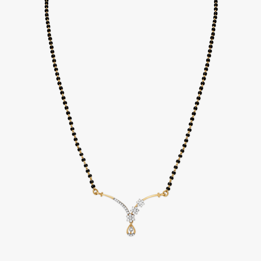 Sparkle Vine Diamond Mangalsutra,,hi-res image number null