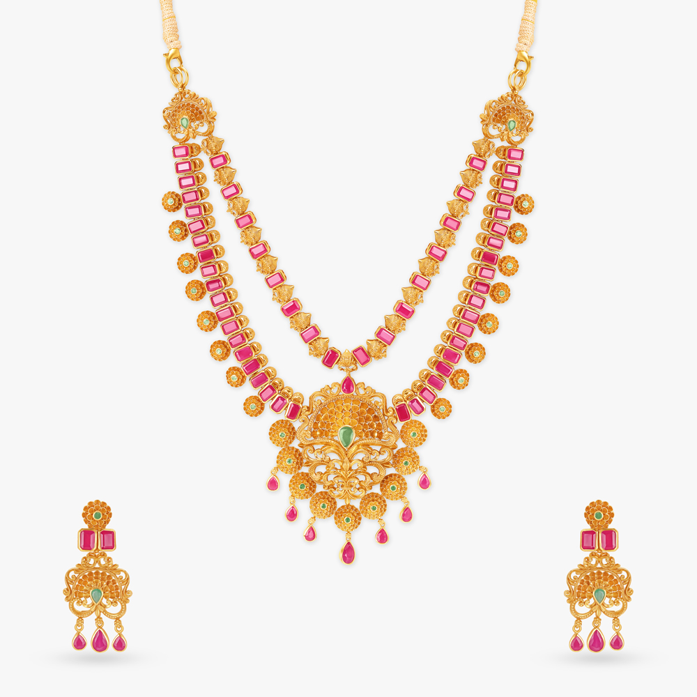 Majestic Kalasam Gold Necklace Set,,hi-res image number null