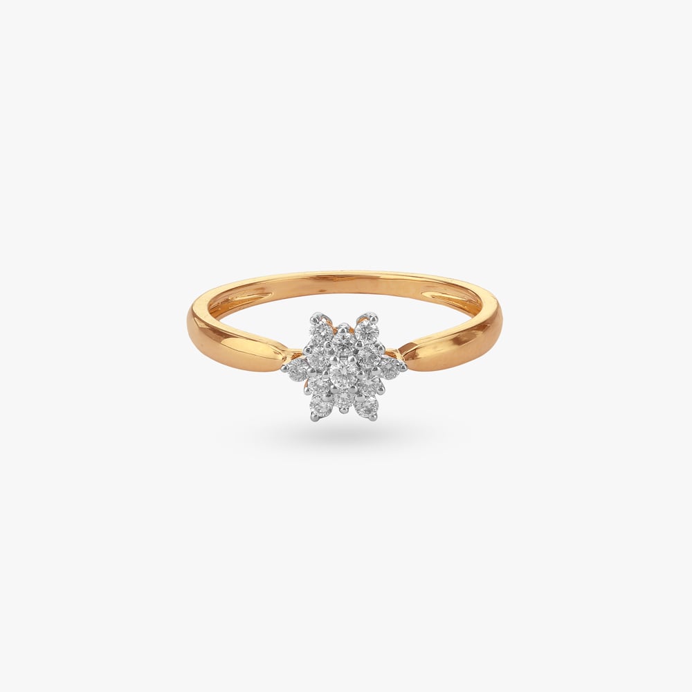 Floral Sparkle Diamond Ring,,hi-res image number null