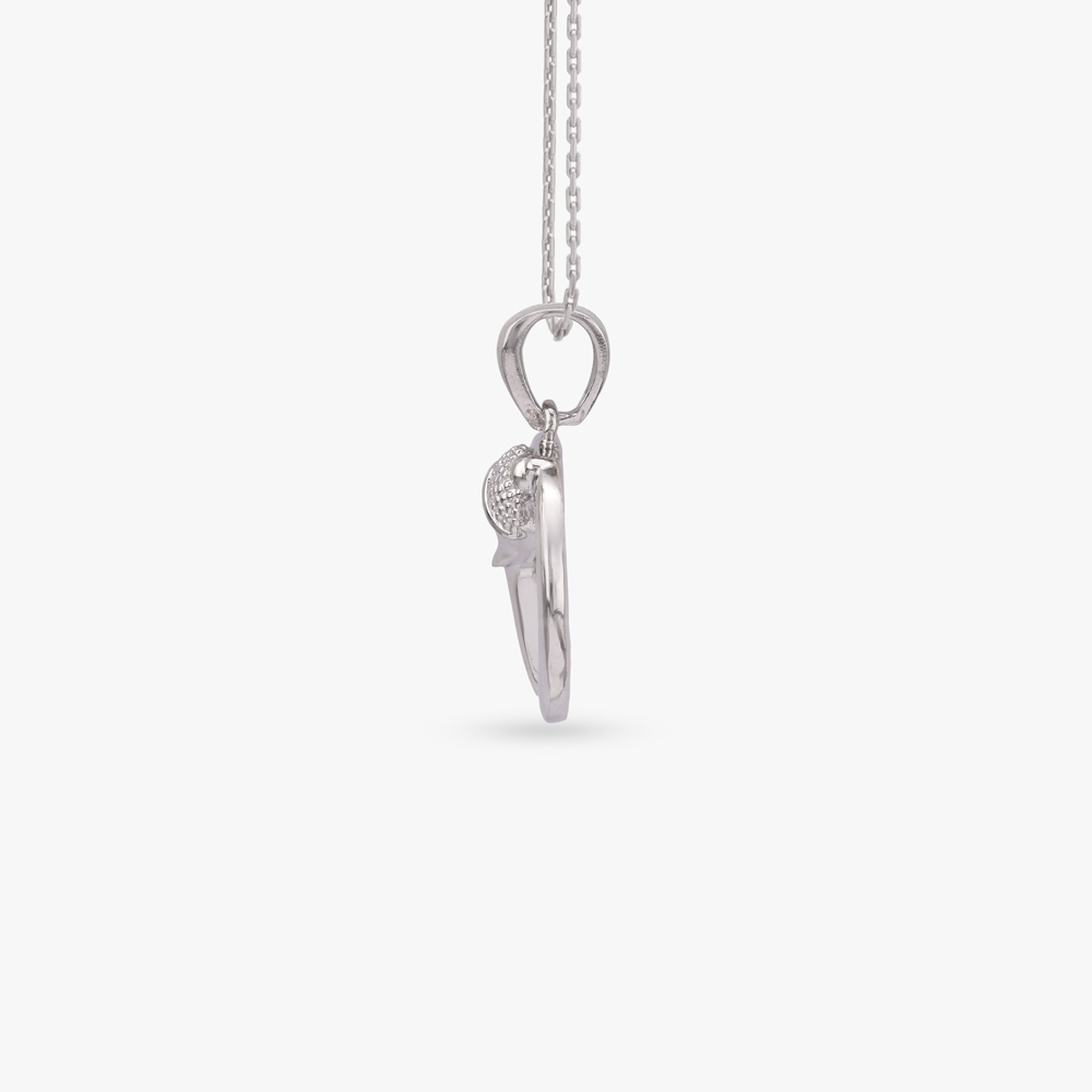 Divine Ganesh Silver Pendant,,hi-res image number null