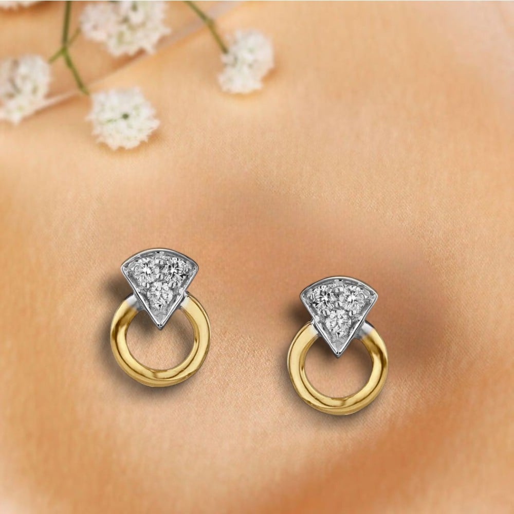 Precious Sparkles Diamond Stud Earrings For Kids,,hi-res image number null