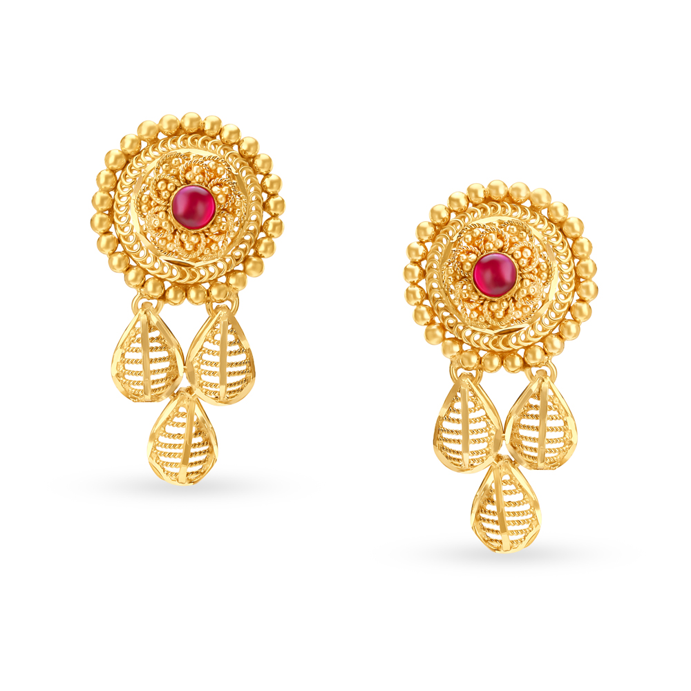 Breathtaking Gold Stamp Filigree Necklace Set,,hi-res image number null