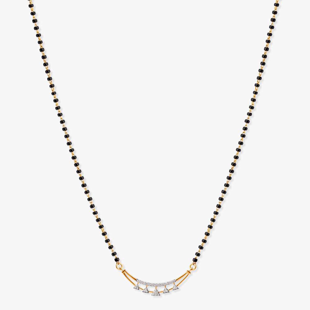 Elegant Beginnings Diamond Mangalsutra,,hi-res image number null