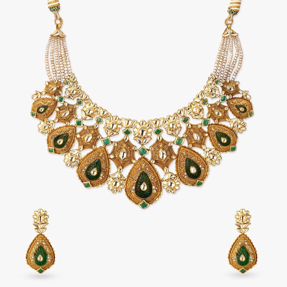 Magnificent Majesty Gold Necklace Set,,hi-res image number null