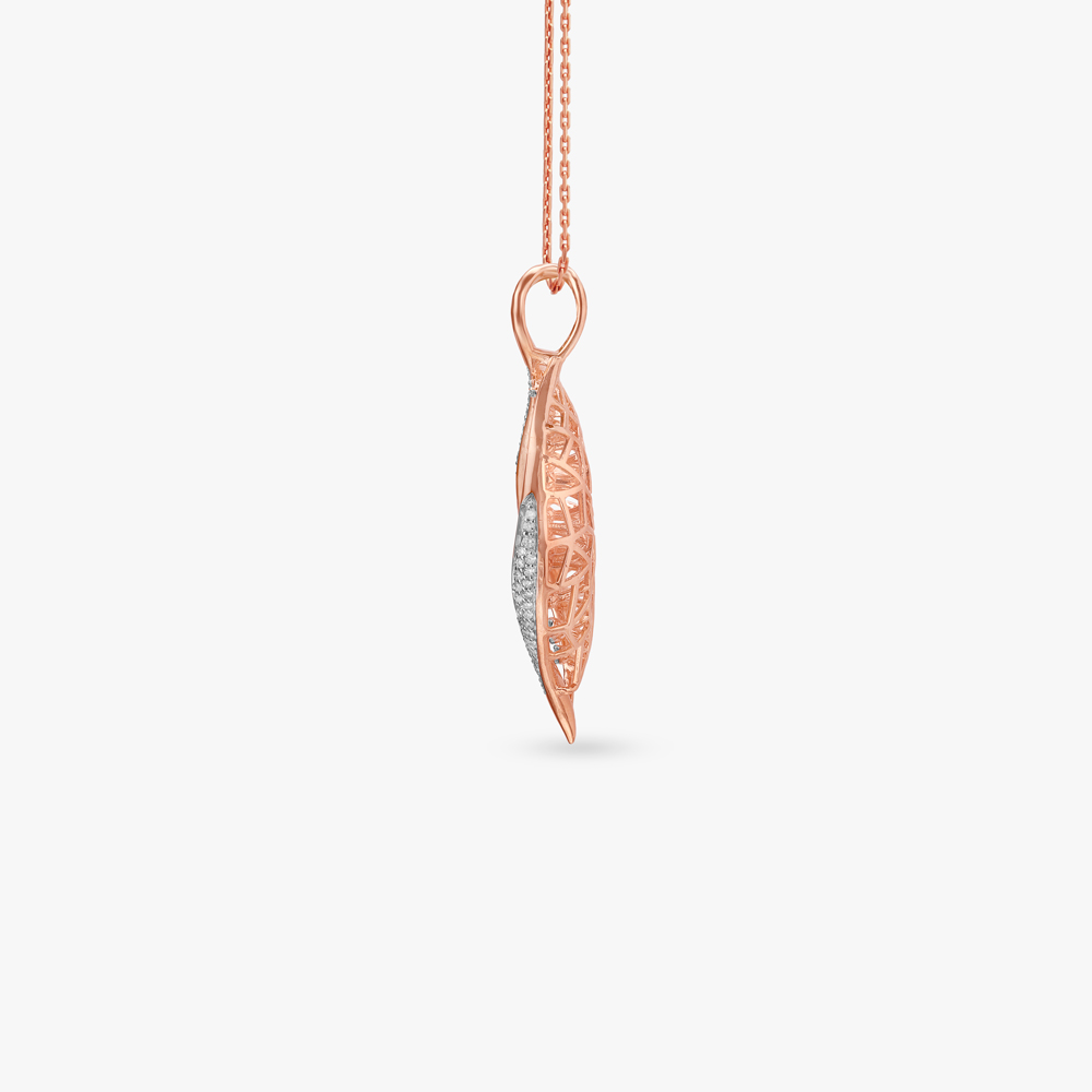 Floating Leaf Diamond Pendant,,hi-res image number null