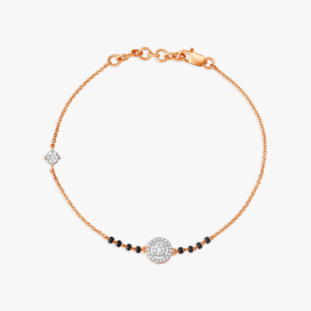 Eternal Love Diamond Mangalsutra Bracelet,,hi-res image number null
