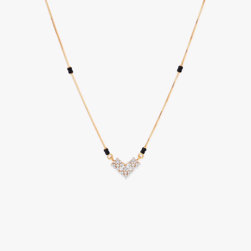 Celestial Curve Diamond Mangalsutra,,hi-res image number null