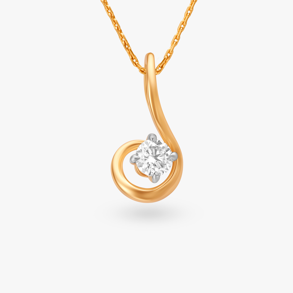 Serene Solitaire Delight Pendant