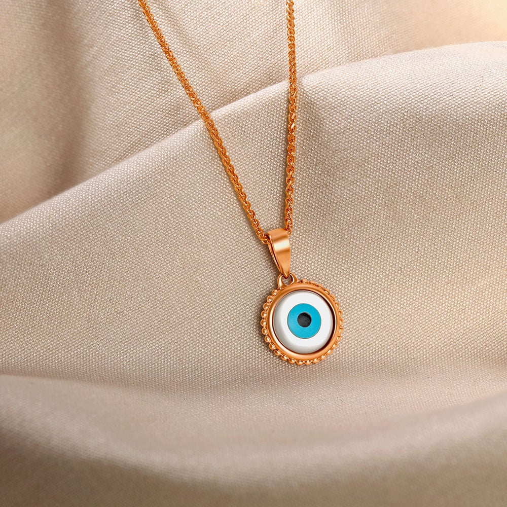 Dainty Evil Eye Pendant,,hi-res image number null