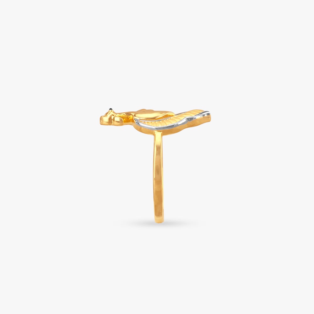 Swan Grace Gold Ring,,hi-res image number null