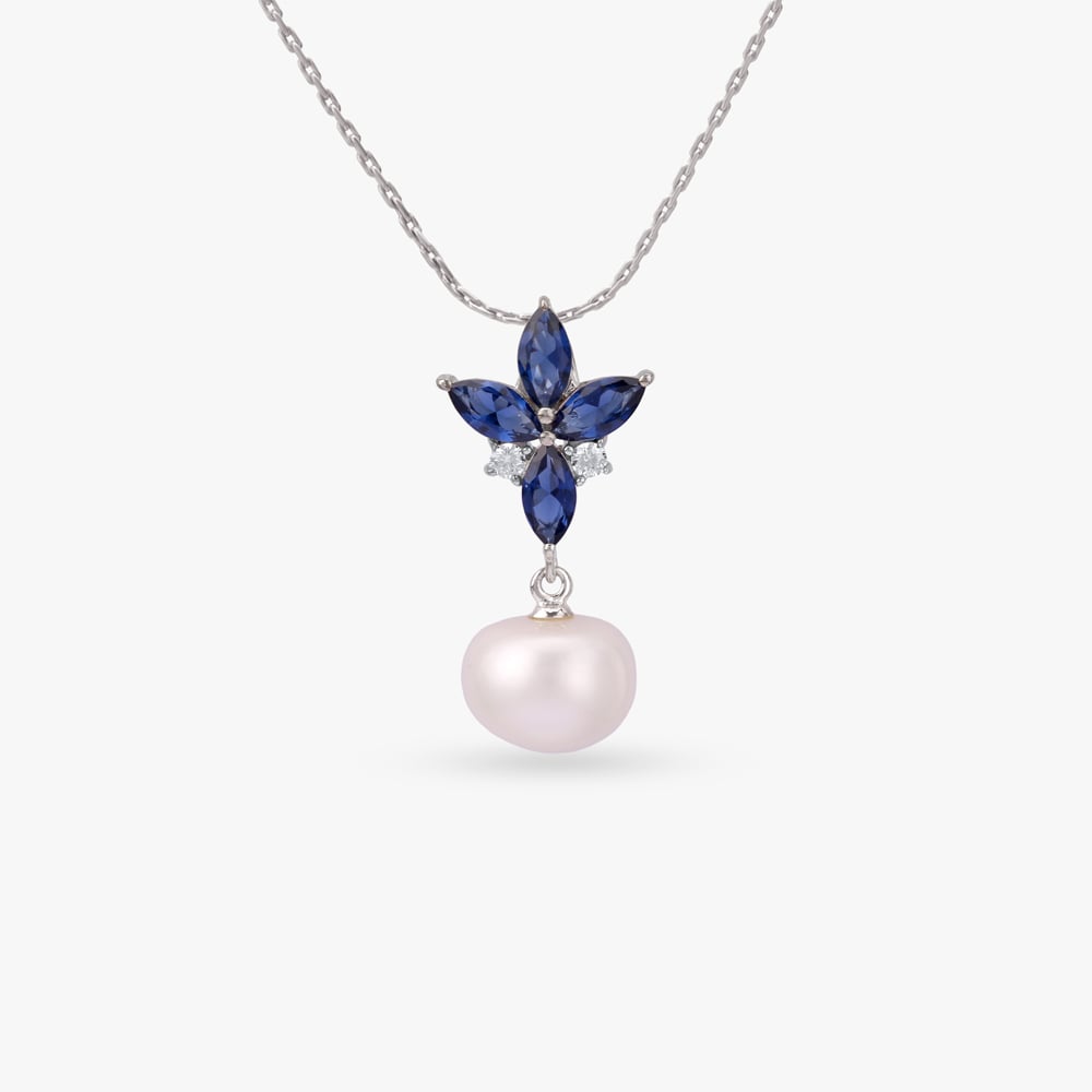 Stellar Petal Silver Pendant,,hi-res image number null