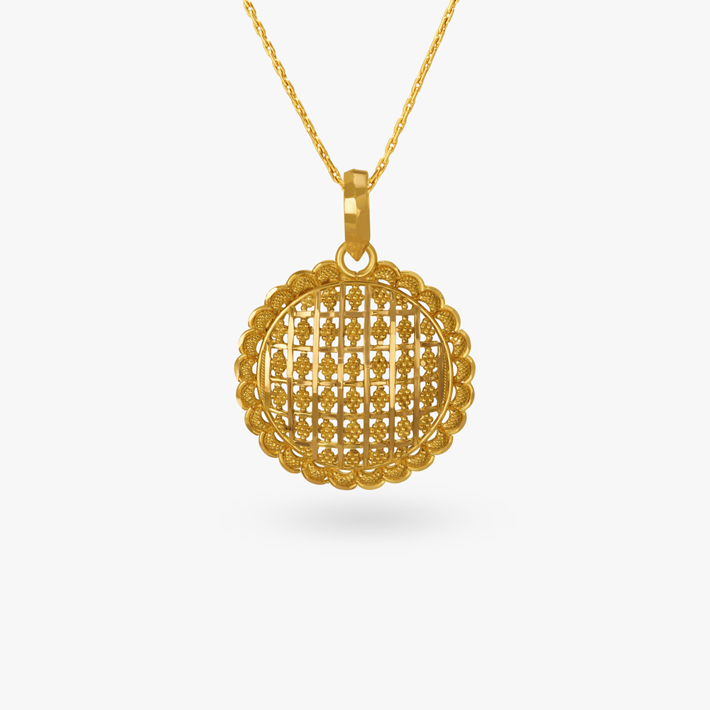 Intricate Grid Pendant,,hi-res image number null
