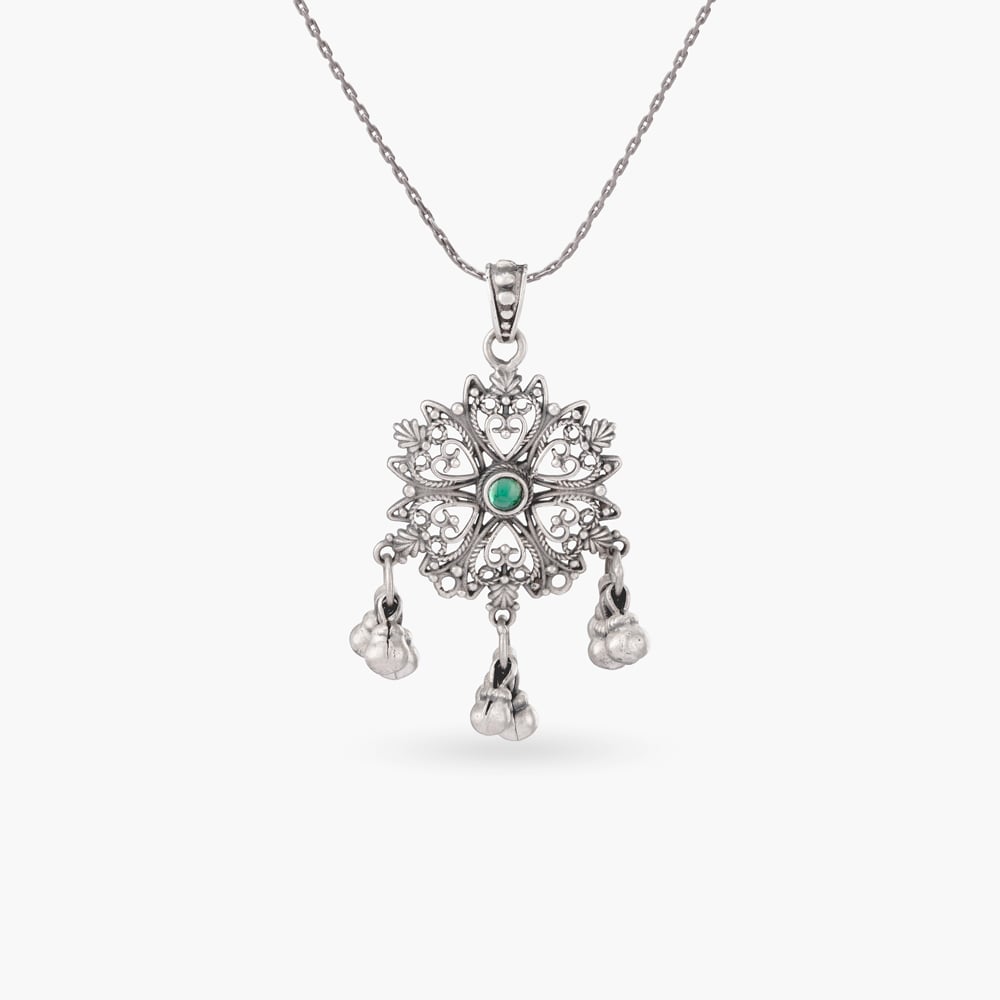 

Jingle Bloom Silver Pendant
