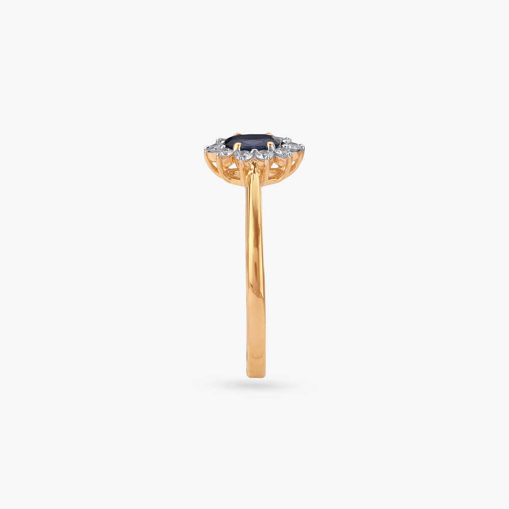 Midnight Bloom Diamond Ring,,hi-res image number null