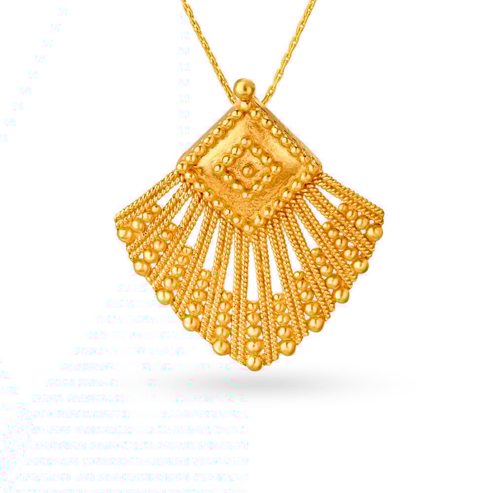 Radiant Gold Pendant and Earrings Set,,hi-res image number null