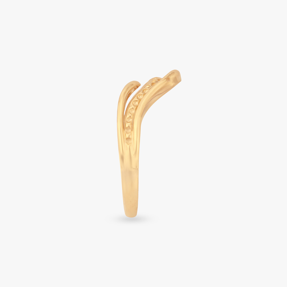 Flowing Wave Gold Ring,,hi-res image number null