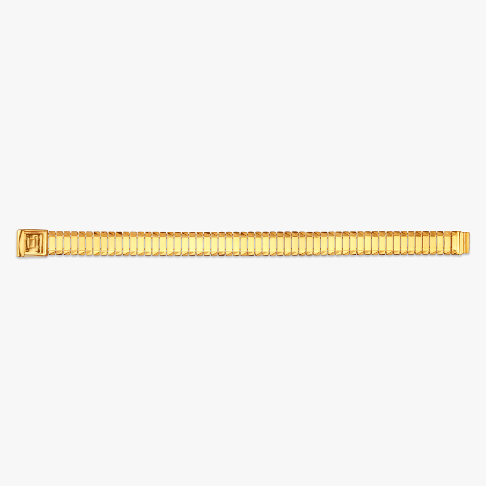 Broad Link Gold Bracelet for Men,,hi-res image number null
