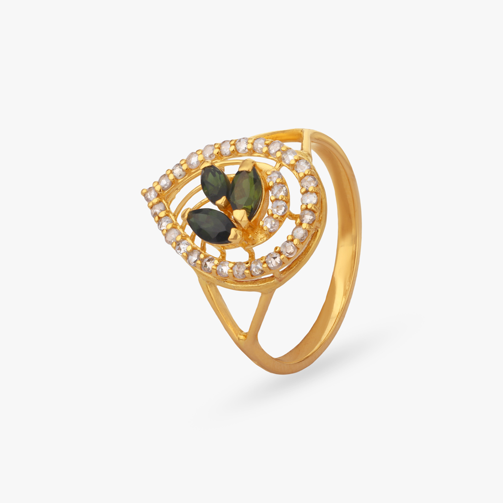 Forest Dew Gold Ring,,hi-res image number null