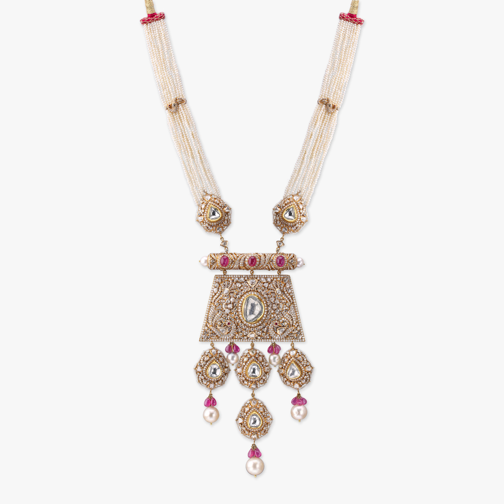 Majestic Heirloom Polki Necklace Set,,hi-res image number null