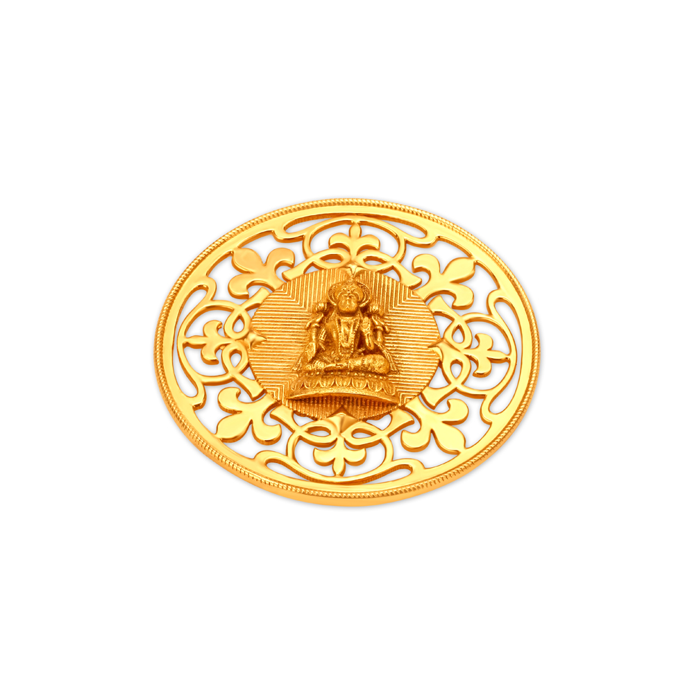 Goddess Lakshmi Motif 22 Karat Gold Coin,,hi-res image number null