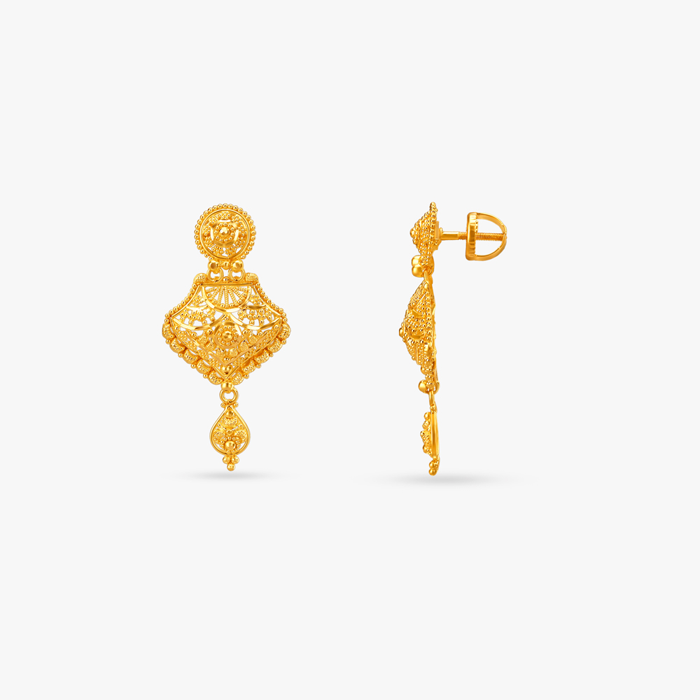 Grandeur Weave Gold Necklace Set,,hi-res image number null