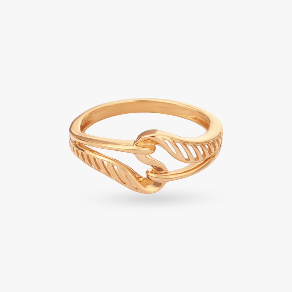 Fluid Interplay Gold Ring,,hi-res image number null