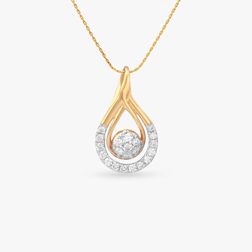 Dewdrop Halo Diamond Pendant,,hi-res image number null