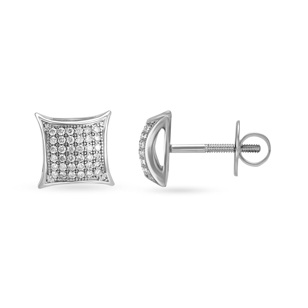 Sparkling White Gold and Diamond Pendant and Earrings Set,,hi-res image number null