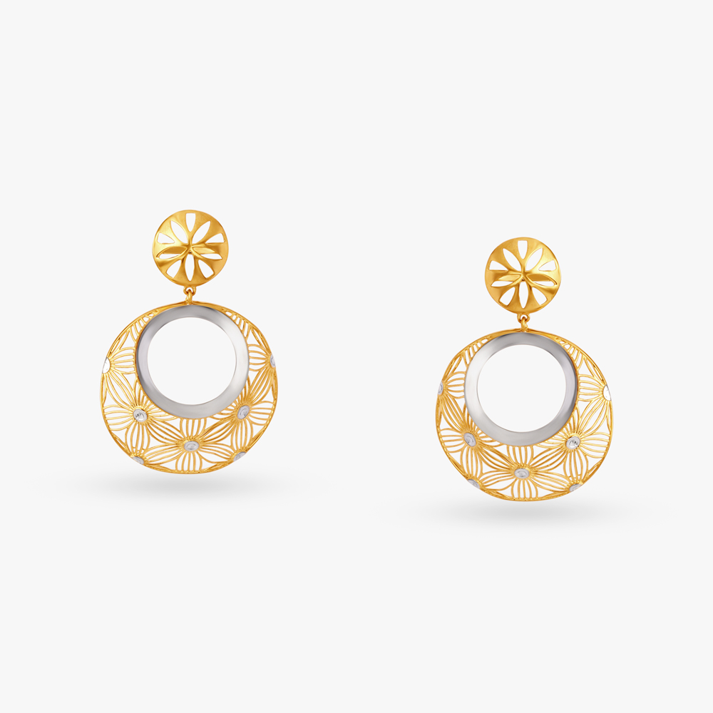 Ethereal Floral Drop Earrings,,hi-res image number null