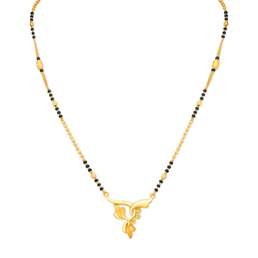 Charming Gold Beaded Mangalsutra,,hi-res image number null