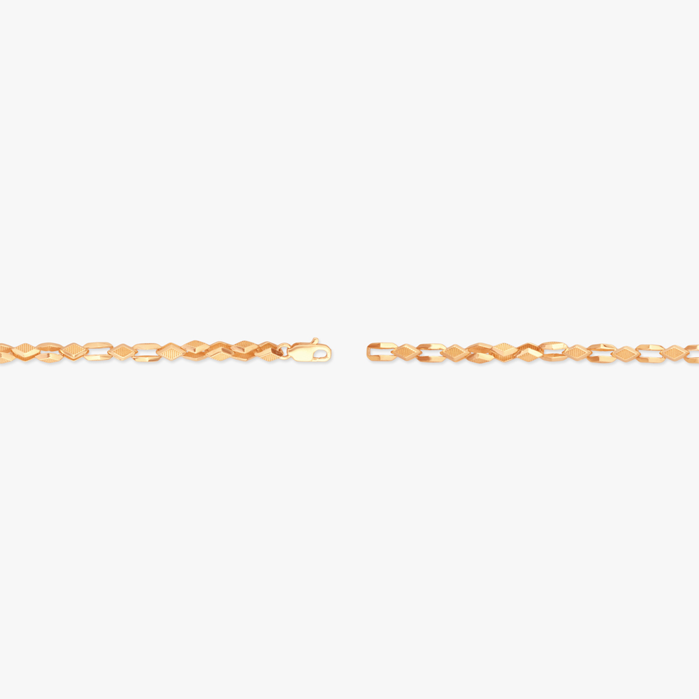 Geometric Flow Gold Bracelet for Men,,hi-res image number null