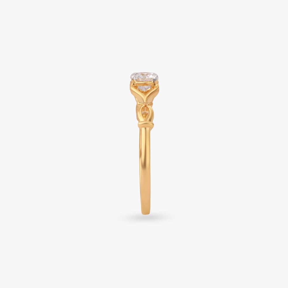 Willow Embrace Solitaire Ring,,hi-res image number null