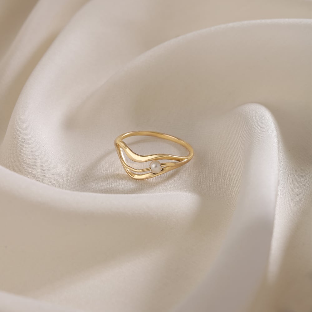 Tanishq pearl ring on sale