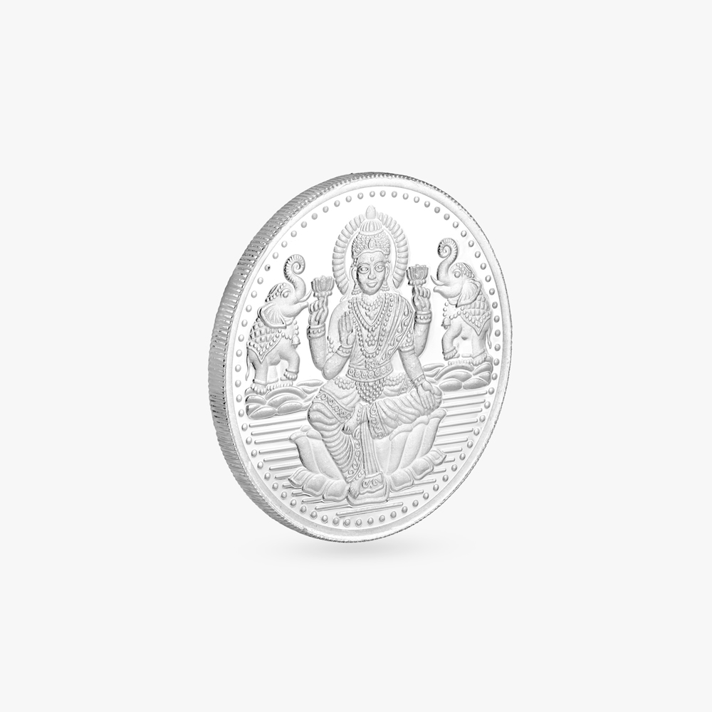 Goddess Laxmi 50 Gram 999 Purity Silver Coin,,hi-res image number null