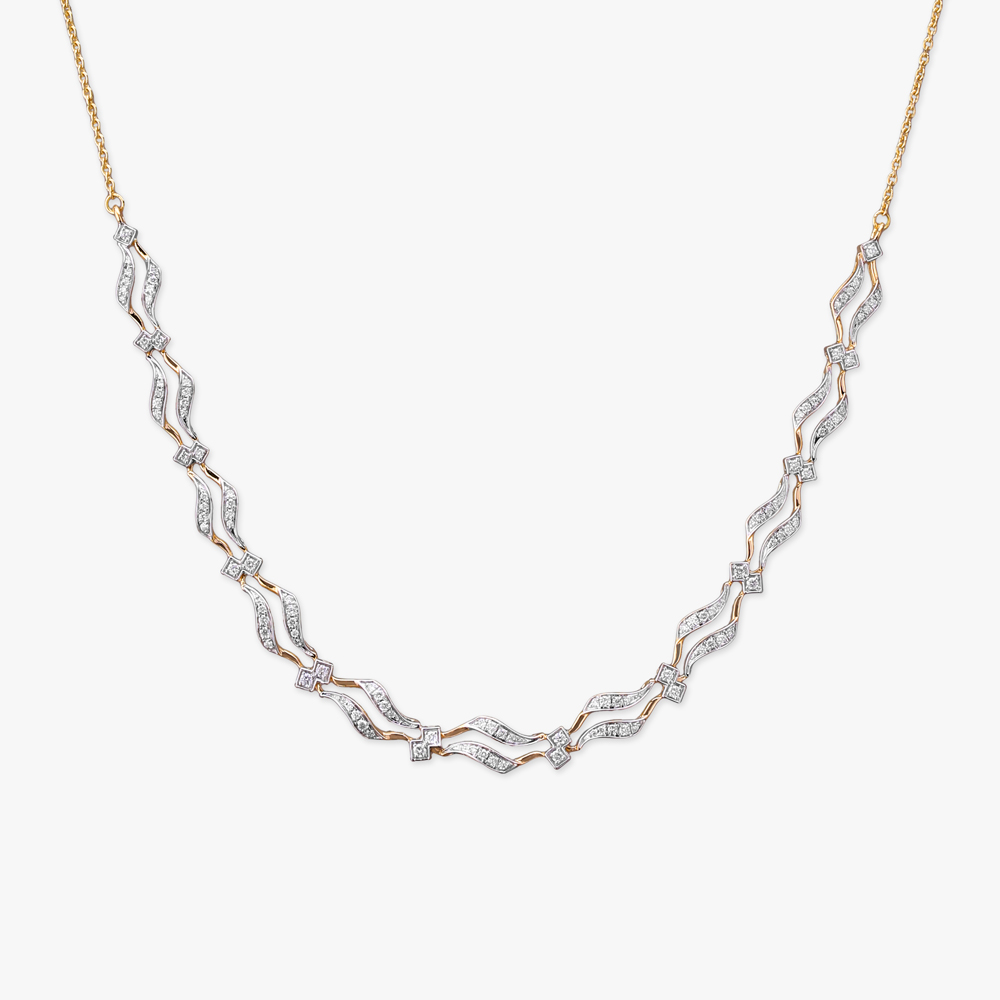 Graceful Flow Diamond Necklace Set,,hi-res image number null